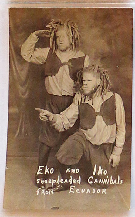 The brothers billed as Eko and Iko, sheepheaded cannibals from Ecuador.