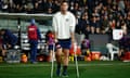 Geelong’s Tom Hawkins is seen on crutches after the round 15 match against Carlton on the weekend.