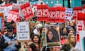 Protesters in London march to highlight male violence against women