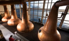 Caol Ila distillery on the isle of Islay, Inner Hebrides.