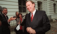 Peter Costello faces the media in May 1999 