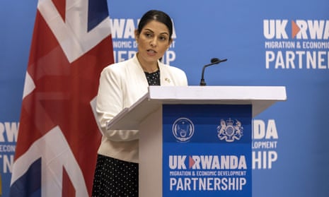 Britain's home secretary Priti Patel