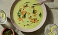 Yotam Ottolenghi's cucumber yoghurt and peanut soup.