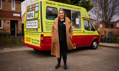 The woman feeding Liverpool from an ice-cream van