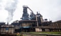 The steelworks at Port Talbot, Wales