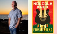 Malcolm Knox and the cover of his new book