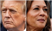 Donald Trump and Kamala Harris