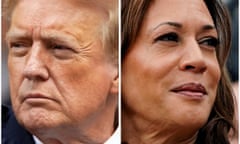 Donald Trump and Kamala Harris