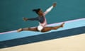 Simone Biles with her show-stopping floor routine.
