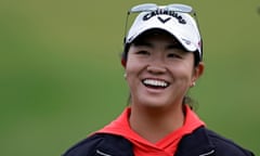 Rose Zhang reacts after the final round of the Mizuho Americas Open on Sunday in Jersey City, New Jersey.