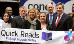 Then-prime minister Gordon Brown meets quick readers to promote the scheme in 2008.