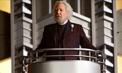 Sutherland as President Snow in The Hunger Games, 2012; he went on to feature in three more films in the franchise.