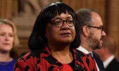 Diane Abbott in the Commons in 2019. 