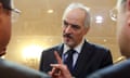 Head of Syrian government delegation Bashar al-Jaafari