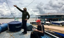 Bruno Pereira and Dom Phillips on a boat