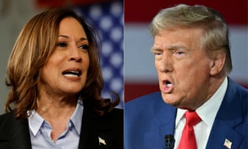 US vice-president Kamala Harris and Republican presidential candidate Donald Trump ahead of the presidential debate.