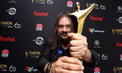 Warwick Thornton with the AACTA Award for best cinematography for Sweet Country