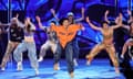 Maleah Joi Moon and the cast of Hell’s Kitchen perform onstage during the 77th annual Tony awards at the Lincoln Center in New York City on Sunday