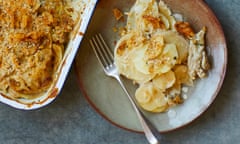 Showpiece: Tamal Ray's parsnip and chicken dauphinoise.