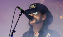 Ian “Lemmy” Kilmister performing with Motörhead at Glastonbury festival in 2015