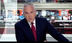 Huw Edwards presenting BBC News