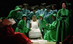 The public birth scene from a 2000 theatre production of The Handmaid’s Tale