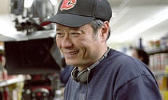 Ang Lee on the set of Brokeback Mountain