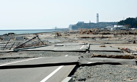 Fukushima Daini nuclear plant is seen down the coast from the damaged Fukushima Daiichi plant