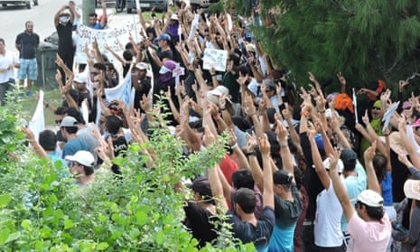 Nauru protest