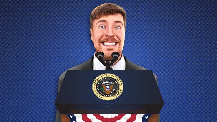 Image for MrBeast Says How He'd Act As President And Gets Roasted
