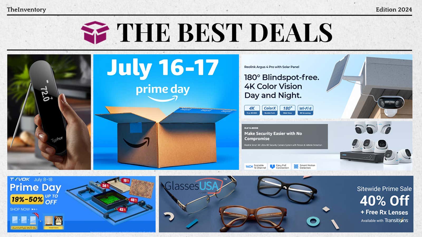 Image for Best Deals of the Day: Amazon Prime Day, Reolink, GlassesUSA, TYVOK, Typhur & More
