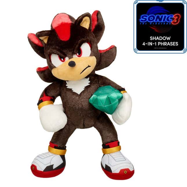 The Shadow Build-A-Bear holding the Master Emerald.