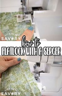 learn how to flatlock with a serger. Get tips for flat locking with a serger to add decorative stitches or sew a seam. 2 or 3 thread flat locking can be easy.