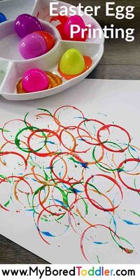 Plastic Easter Egg Printing for Toddlers