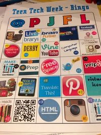 Nerd Craft Librarian: Teen Tech Week Bingo (Library Life)