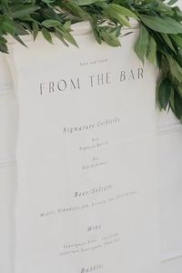 Style your wedding bar with our unique fabric sign. Our linen banner features a pretty script font to welcome guests to your reception and display your signature drinks. Each sign is printed on off-white linen and finished with a frayed edge. Choose from 3 banner sizes (size shown 60cm x 130cm) 228gsm luxury linen in 'white' Personalise with your drinks choices Choose from our selection of text colours 'Middleton' Matching collection available  Once purchased we will be in touch with a personalisation form for you to submit your custom details. Digital proofs will then be sent 3 working days after submission.