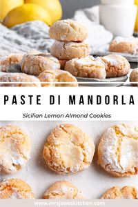 These gluten free Italian lemon almond cookies are crunchy on the outside and chewy on the inside.