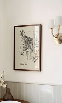 Trendy Bathroom Print Vintage Donkey Poster Minimalist Bath Art Funny Bathroom Poster Offbeat Wall Decor Print Digital Download 1 Print - Etsy