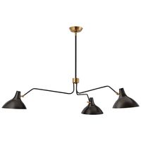 Charlton Large Triple Arm Chandelier - ARN5006 | Visual Comfort