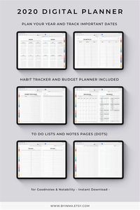 Free Digital Planner For 2020/21 For Goodnotes Notability