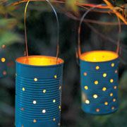 Fall Celebrations: Martinmas | Joyful Toddlers! - has directions for these tin can lanterns - great for 6 year old boys!