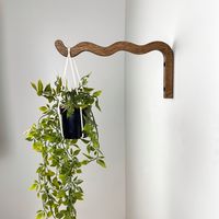 Long Wavy Plant Hanger Hook, Macrame Plant Bracket for Wall - Etsy