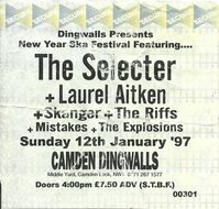 Laurel Aitken - 1997, Jan 12 - Camden Dingwall, Middle Yard, Camden Lock, NW, UK