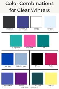 Color Combinations for Clear Winters – Teal InspirationBloglovinFacebookInstagramPinterestTwitter