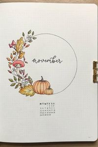 If you need some layout ideas to start off your new theme this Novemeber, check out these bullet journal monthly cover ideas to get inspiration from! #bujocover #bujoideas #novemberbujo #bulletjournal #bujoinspiration