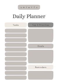 Digital Planner Goals Year Daily Planner Daily Tracker - Etsy