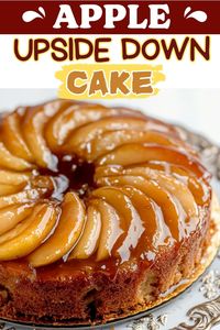 This caramel apple upside-down cake is loaded with tender apples and warm spices. It's sweet, buttery, and ideal for any cozy occasion!