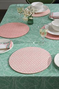 Buy Nina Campbell Set of 4 Coral Pink Cork backed Placemats from the Next UK online shop