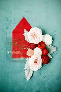 Red & Teal Wedding Inspiration