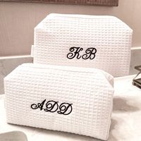 Monogram Toiletry Makeup Bag Personalized Travel Cosmetic Bag - Etsy